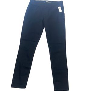 Old Navy size 10 Mid-Rise Jeggings Adjustable Waist black denim